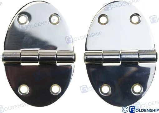 OVAL INOX HINGE 67X48 (PACK 2)