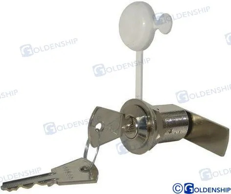 CAM LOCK WITH KEY 30 MM.