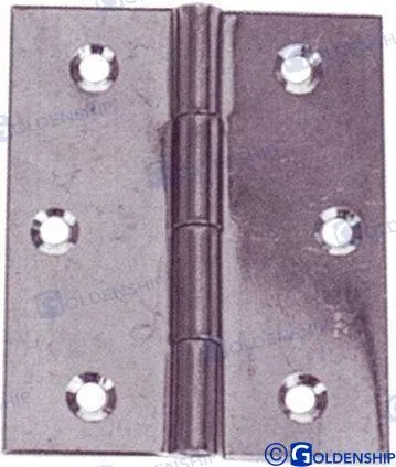 DOOR HINGE INOX  0,6MM  50X50 MM (2)