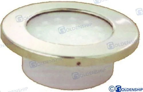 ROUND EXTERIOR DOME SS. LIGHT 3"